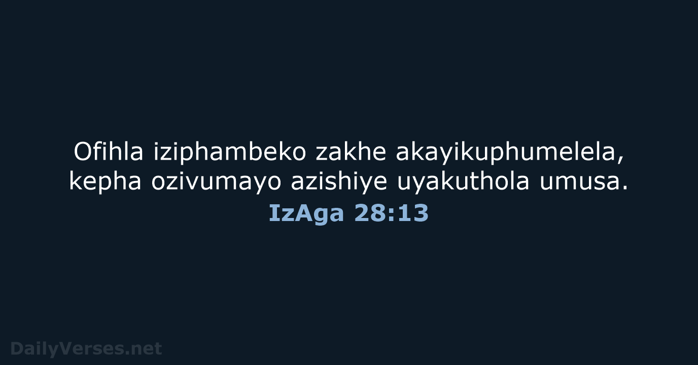 IzAga 28:13 - ZUL59
