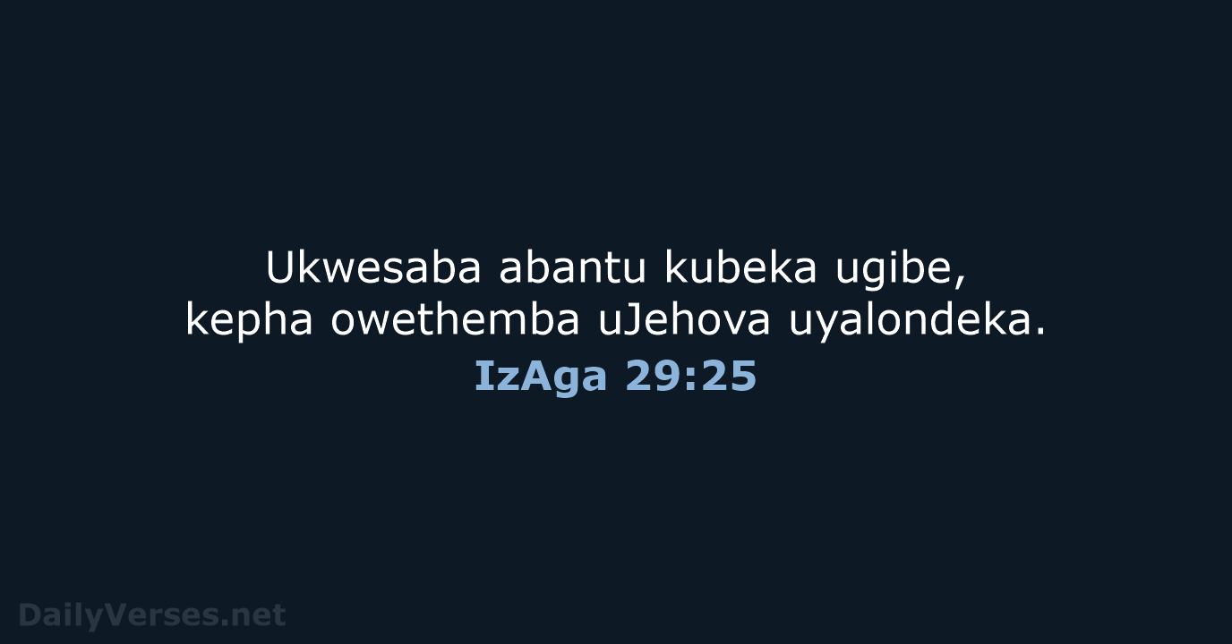 IzAga 29:25 - ZUL59