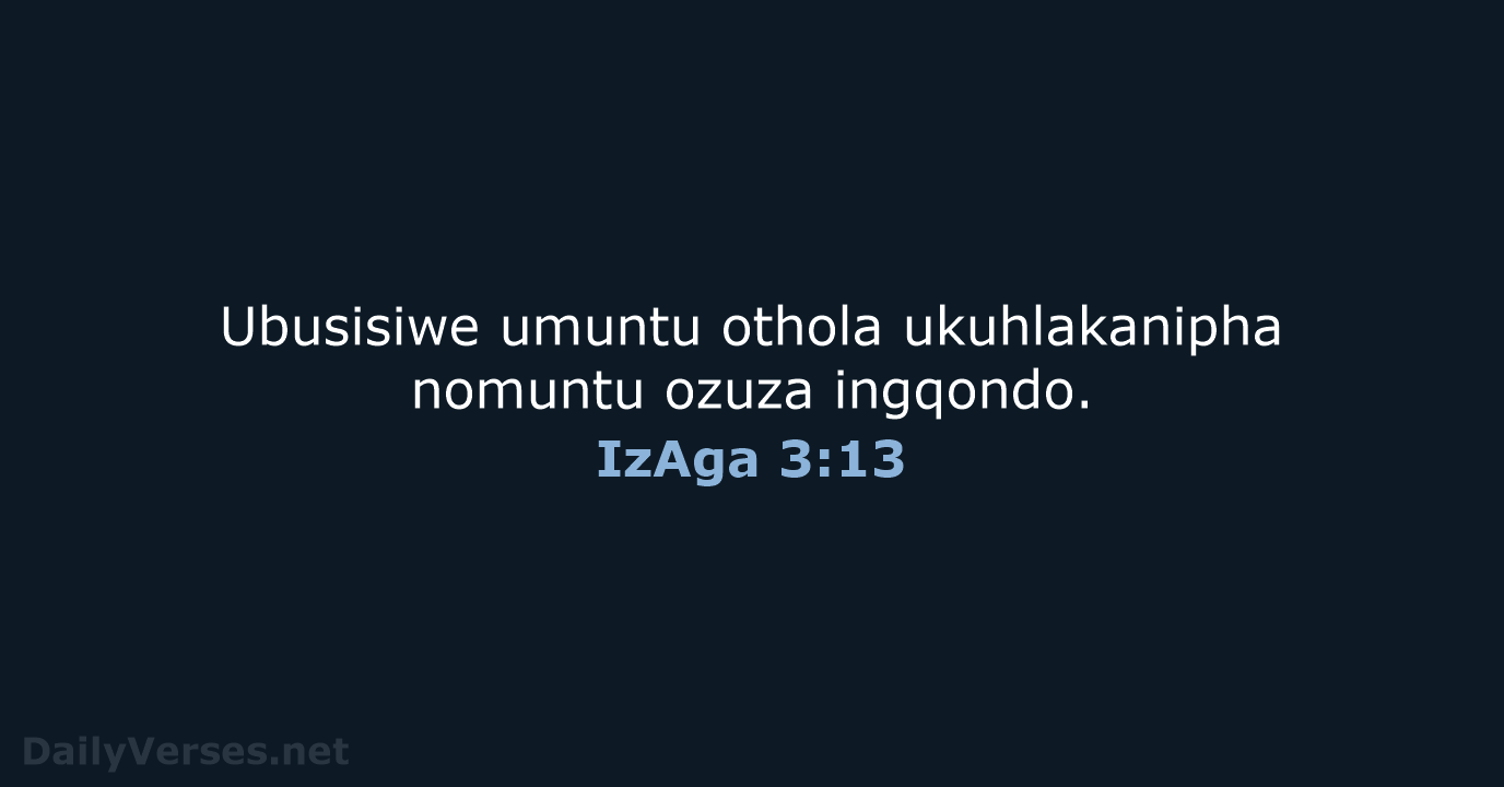 IzAga 3:13 - ZUL59