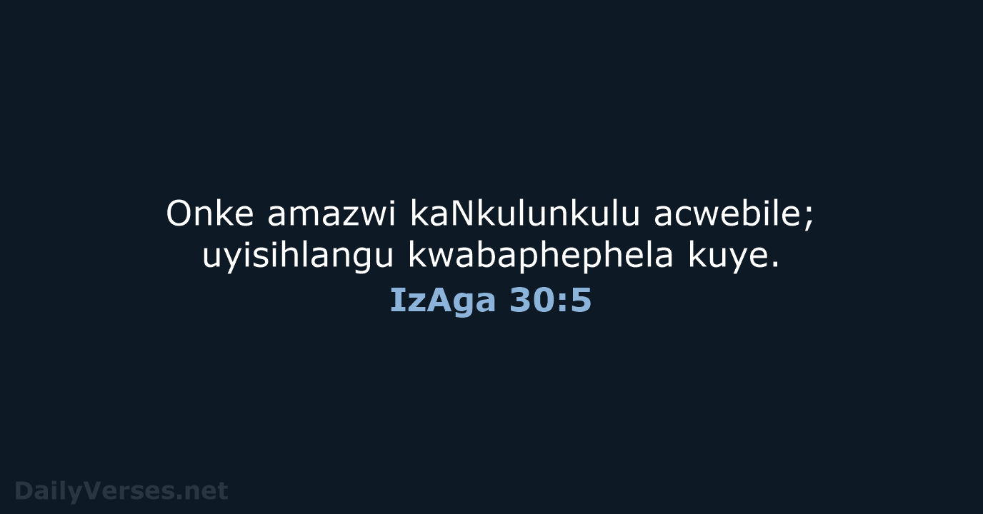 IzAga 30:5 - ZUL59