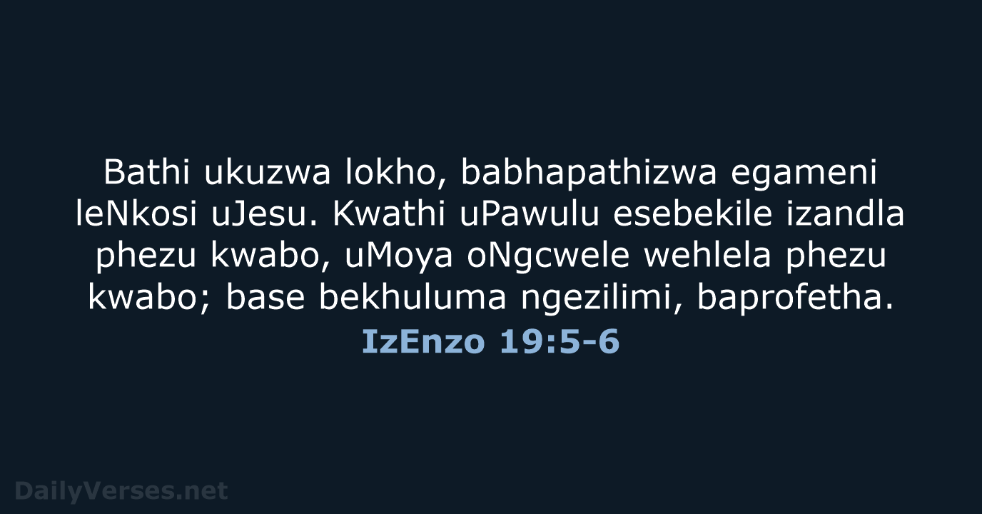 IzEnzo 19:5-6 - ZUL59