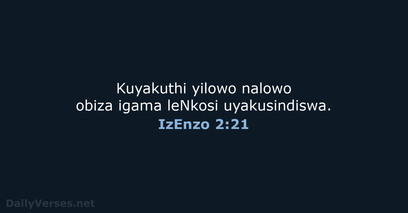 IzEnzo 2:21 - ZUL59
