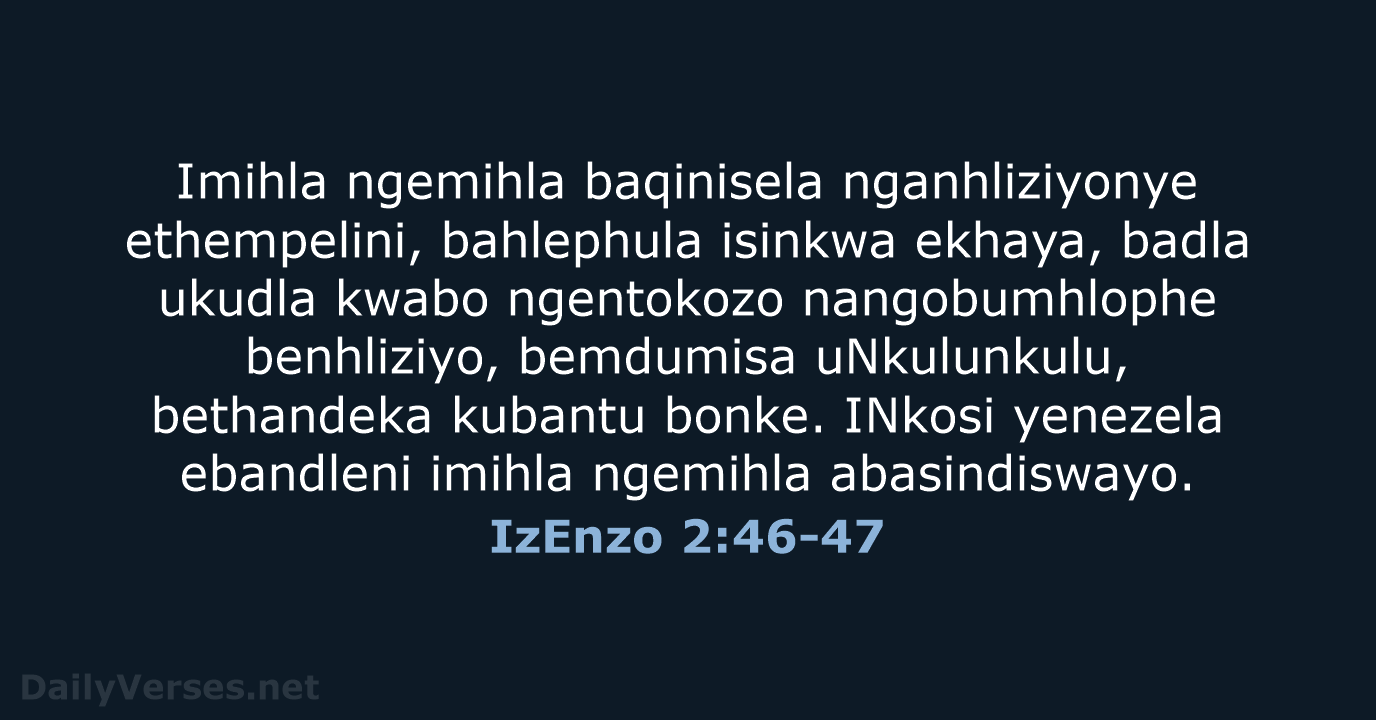 IzEnzo 2:46-47 - ZUL59