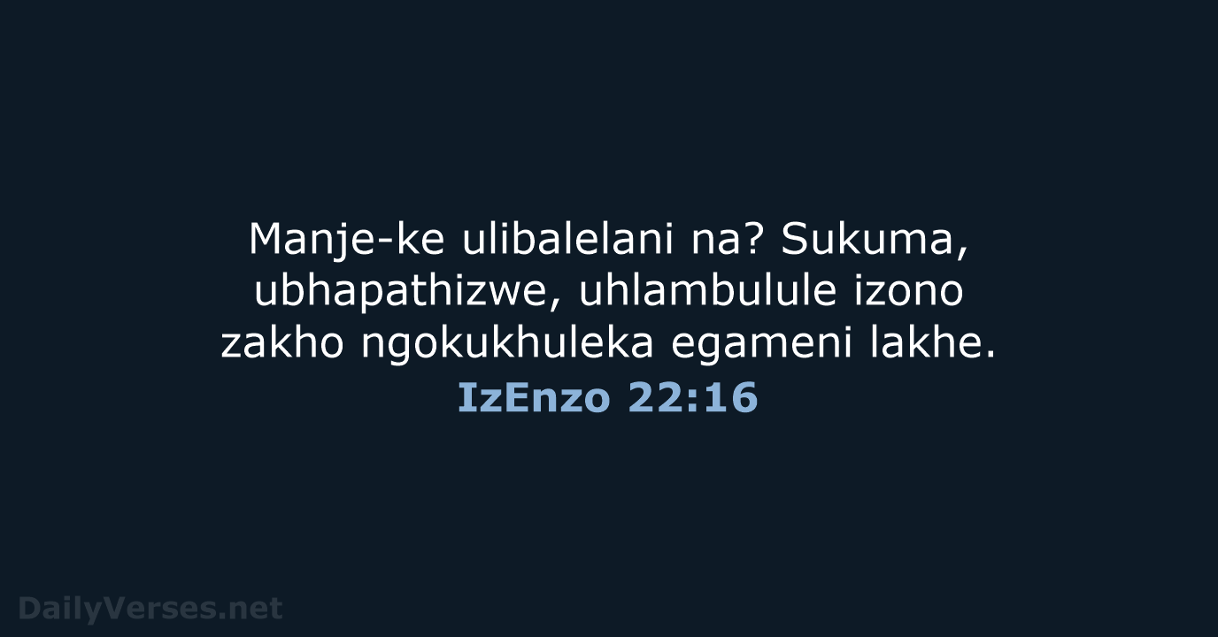 IzEnzo 22:16 - ZUL59