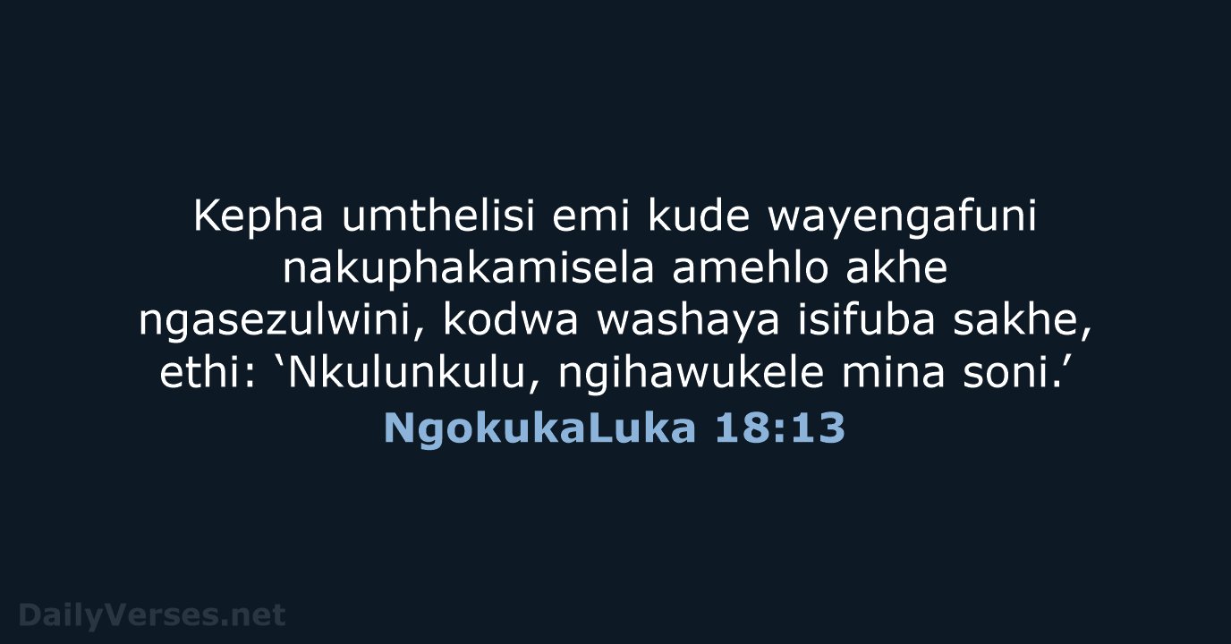 NgokukaLuka 18:13 - ZUL59