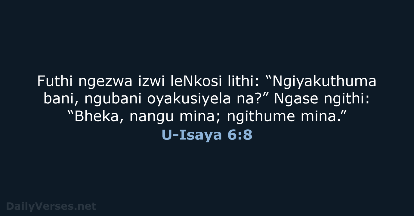 U-Isaya 6:8 - ZUL59