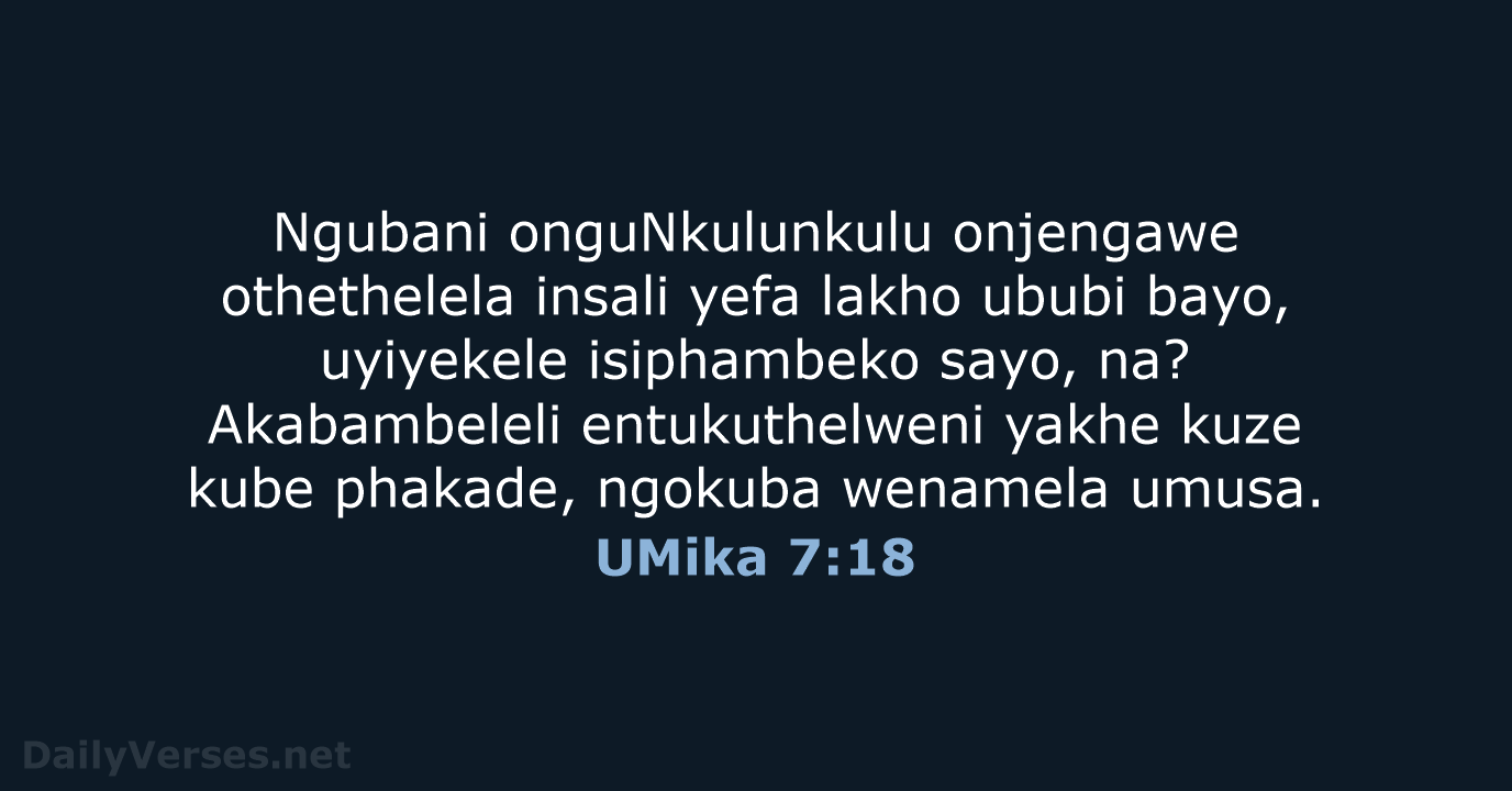UMika 7:18 - ZUL59