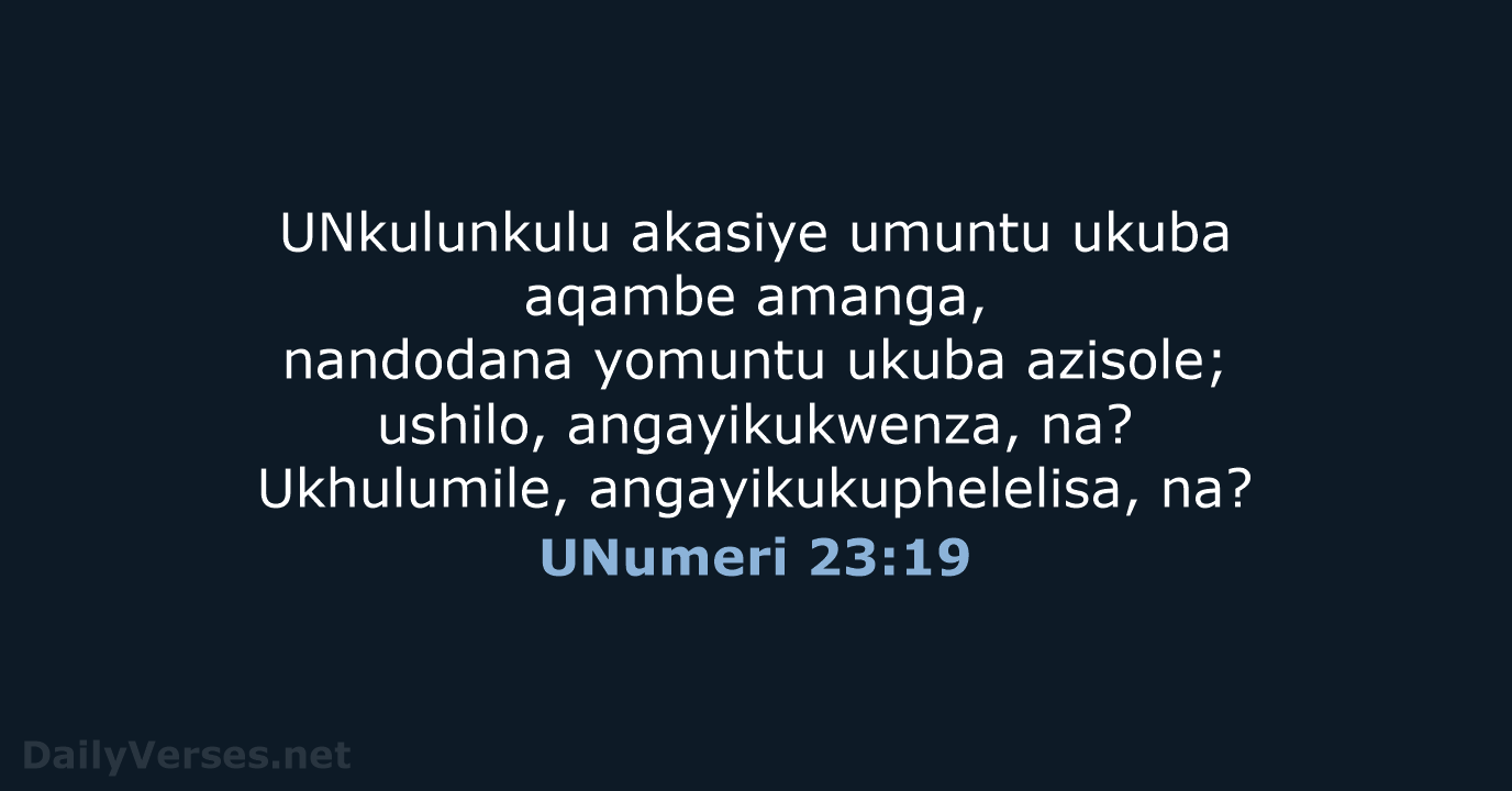 UNumeri 23:19 - ZUL59