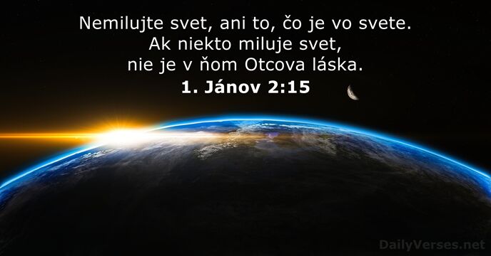 1. Jánov 2:15