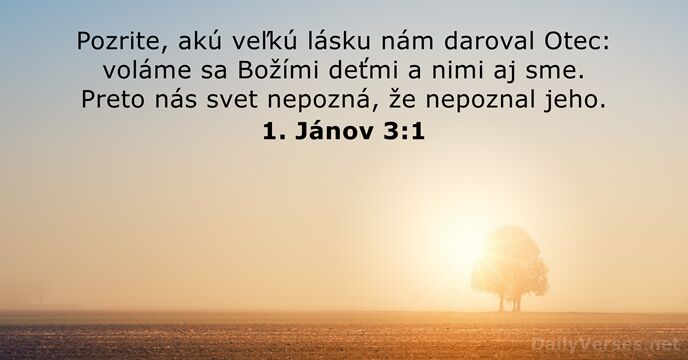 1. Jánov 3:1