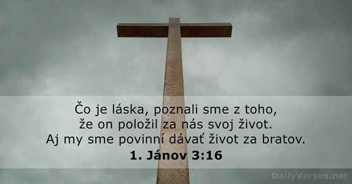 1. Jánov 3:16