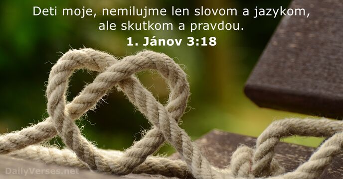 1. Jánov 3:18