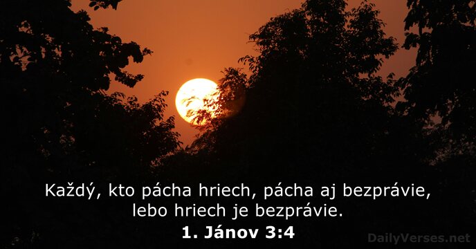 1. Jánov 3:4