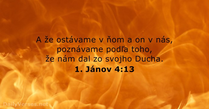1. Jánov 4:13
