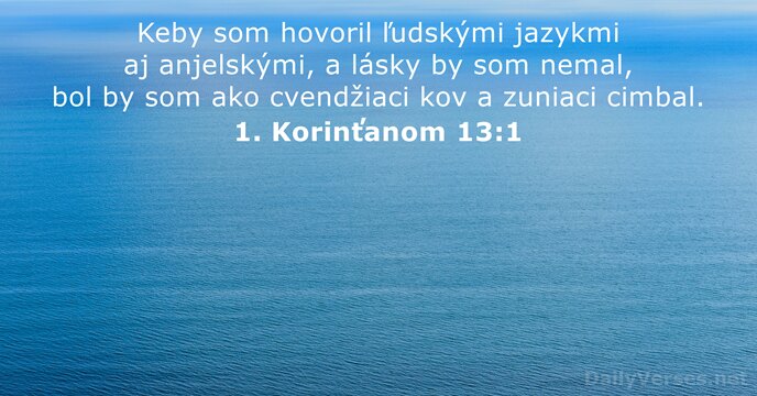 1. Korinťanom 13:1