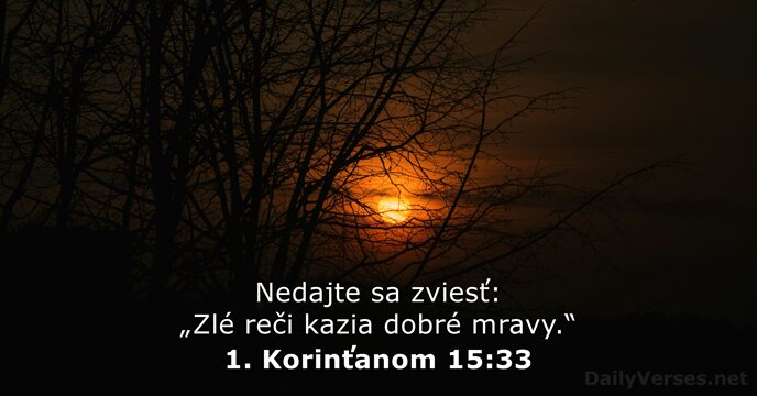 1. Korinťanom 15:33