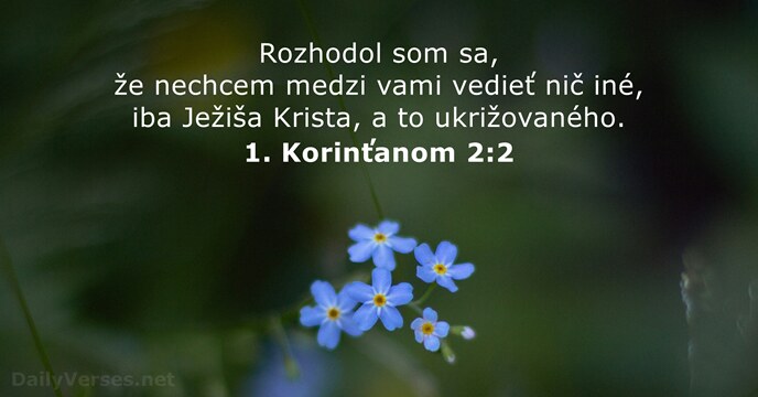 1. Korinťanom 2:2