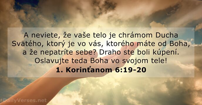 1. Korinťanom 6:19-20