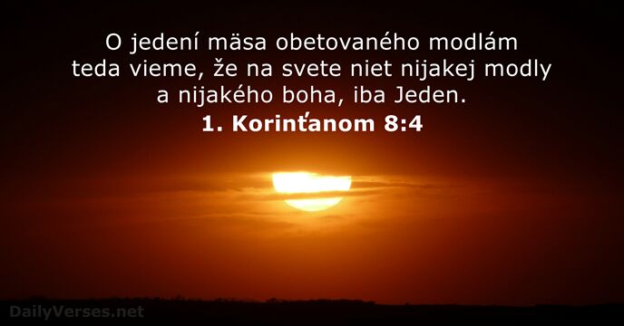 1. Korinťanom 8:4