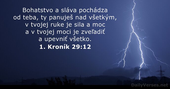 1. Kroník 29:12