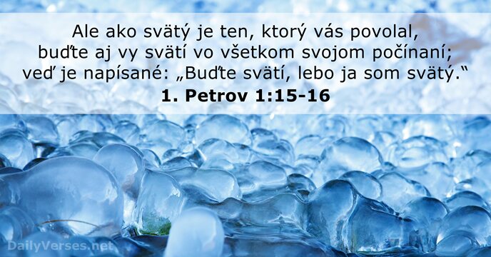 1. Petrov 1:15-16