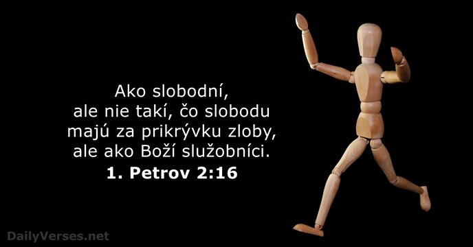 1. Petrov 2:16