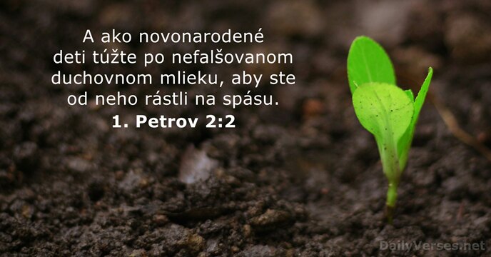 1. Petrov 2:2