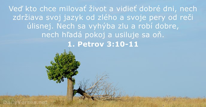 1. Petrov 3:10-11