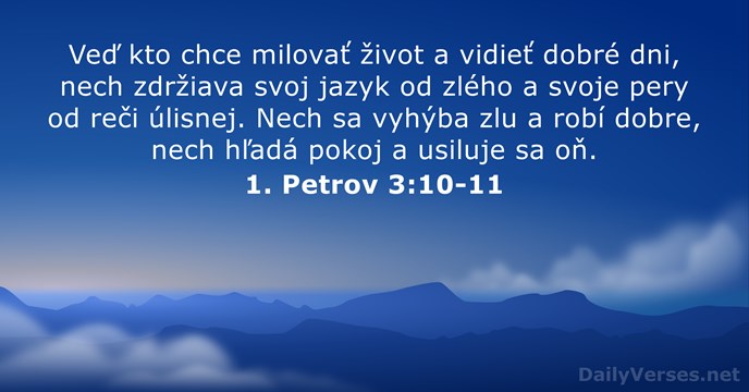 1. Petrov 3:10-11