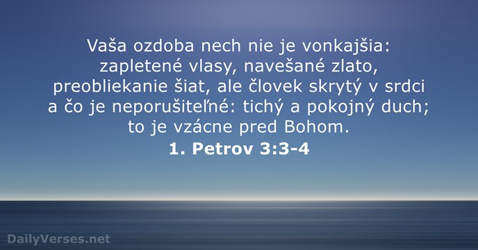 1. Petrov 3:3-4