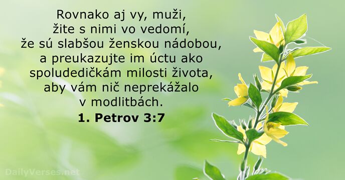 1. Petrov 3:7