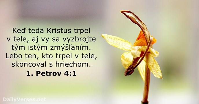 1. Petrov 4:1