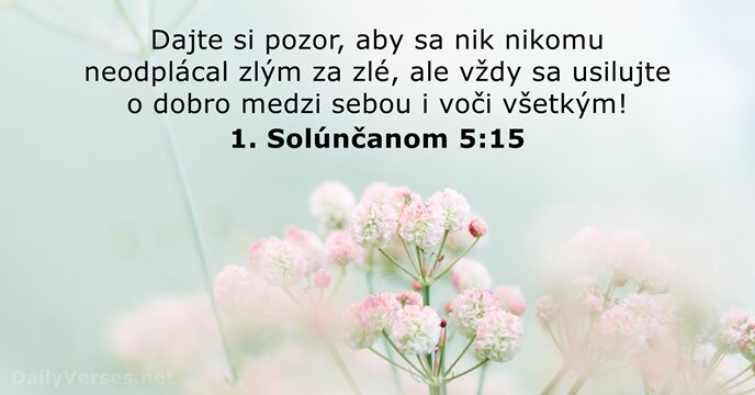 1. Solúnčanom 5:15