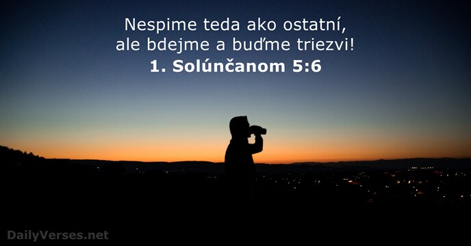 1. Solúnčanom 5:6