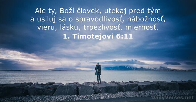 1. Timotejovi 6:11