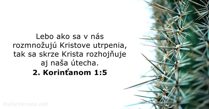 2. Korinťanom 1:5
