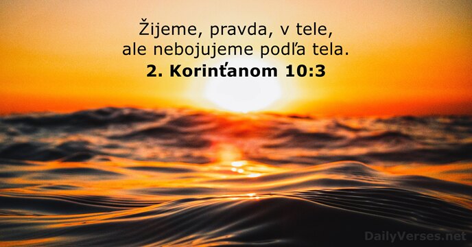 2. Korinťanom 10:3