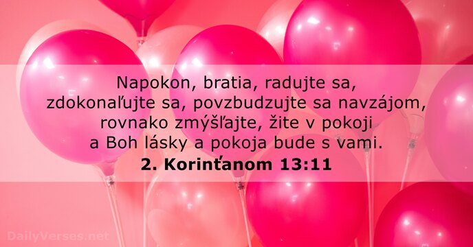 2. Korinťanom 13:11