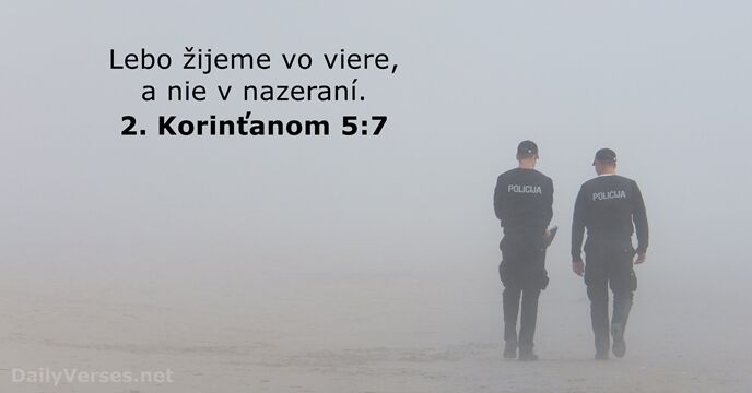 2. Korinťanom 5:7
