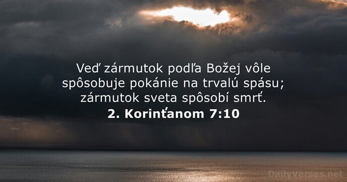 2. Korinťanom 7:10