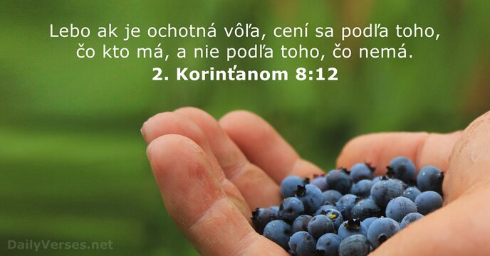 2. Korinťanom 8:12