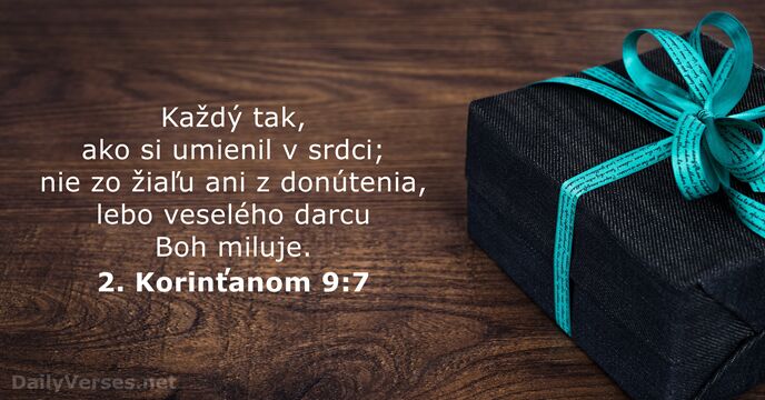 2. Korinťanom 9:7