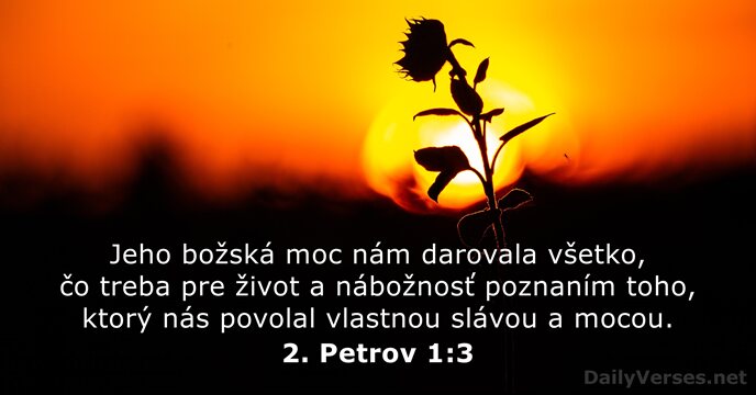2. Petrov 1:3