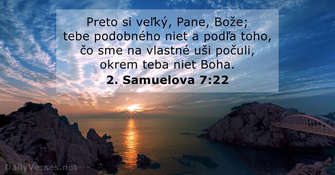 2. Samuelova 7:22