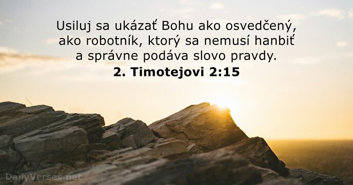 2. Timotejovi 2:15