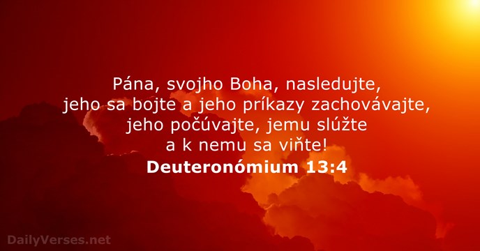 Deuteronómium 13:4