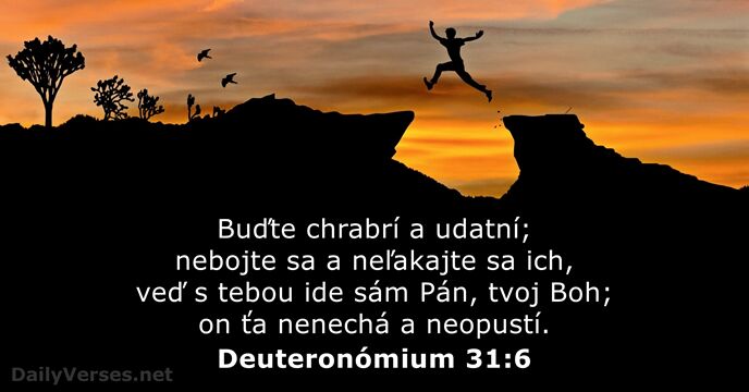 Deuteronómium 31:6