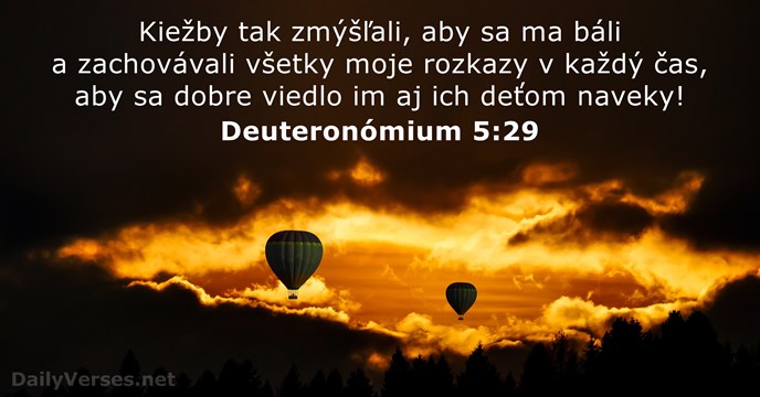 Deuteronómium 5:29