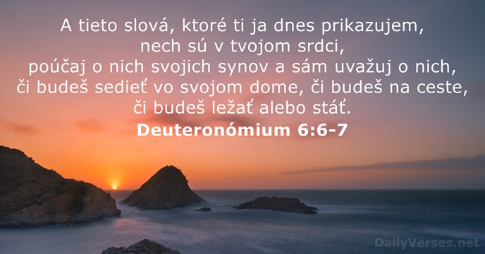 Deuteronómium 6:6-7
