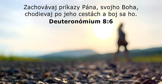 Deuteronómium 8:6